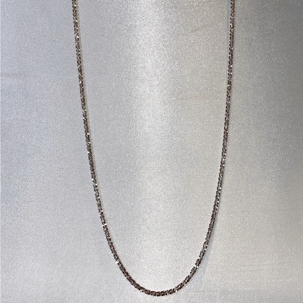 SOLD Milor 950 Sterling Silver Super Sparkly 34” Chain Excellent Condition